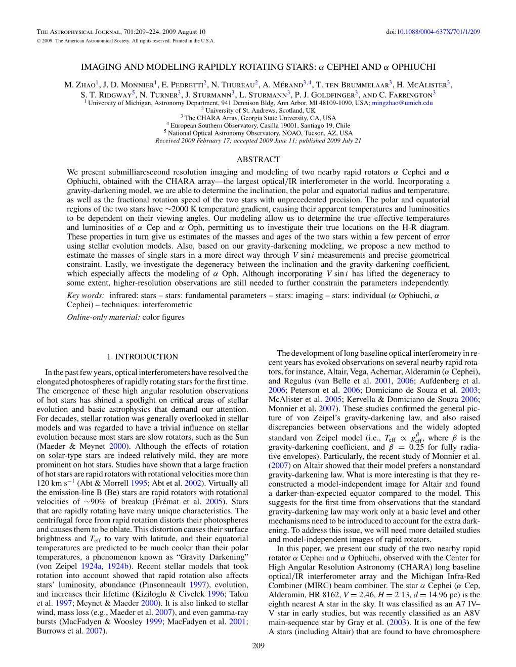 Imaging and Modeling Rapidly Rotating Stars: Α Cephei and Α Ophiuchi