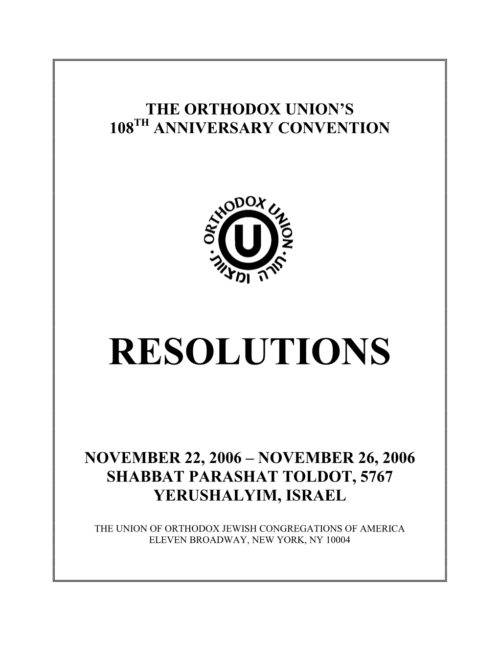 2006 FINAL Packet to Convention 110206