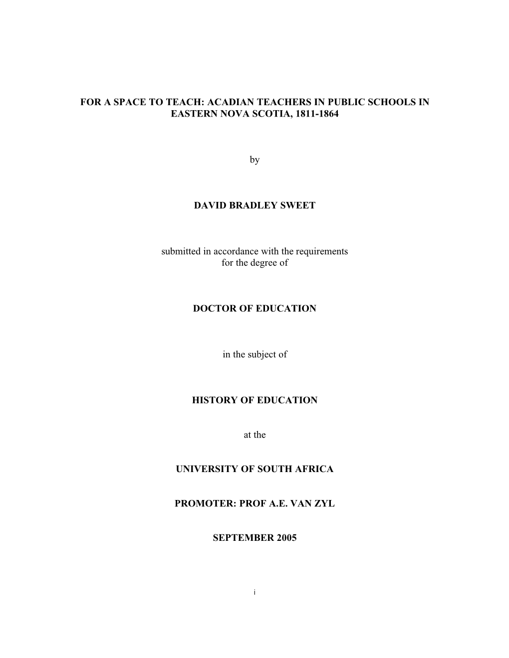 Acadian Teachers in Public Schools in Eastern Nova Scotia, 1811-1864