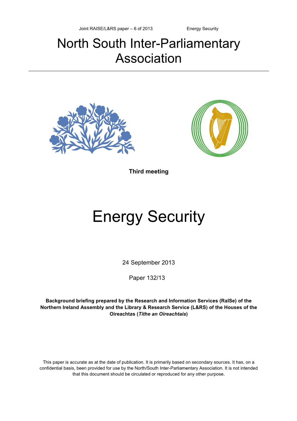 Energy Security North South Inter -Parliamentary Association
