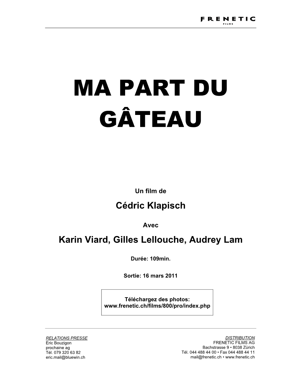 Ma Part Du Gâteau