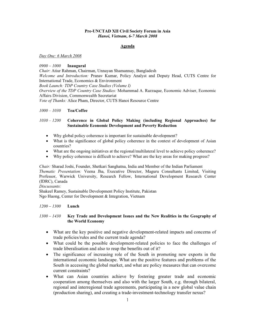 Agenda-Pre-UNCTAD XI