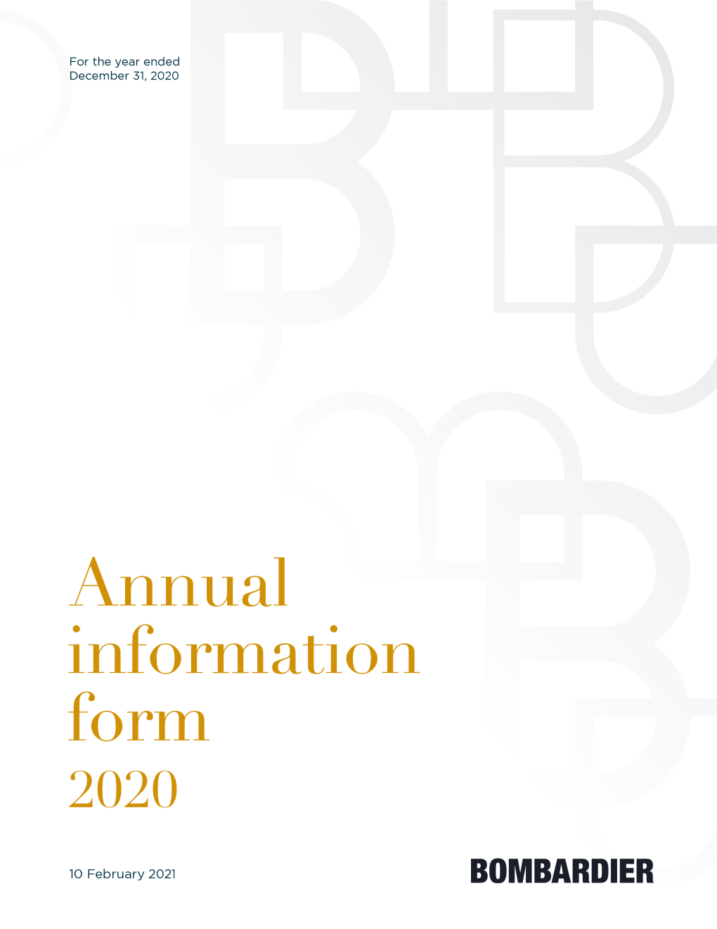 Annual Information Form 2020