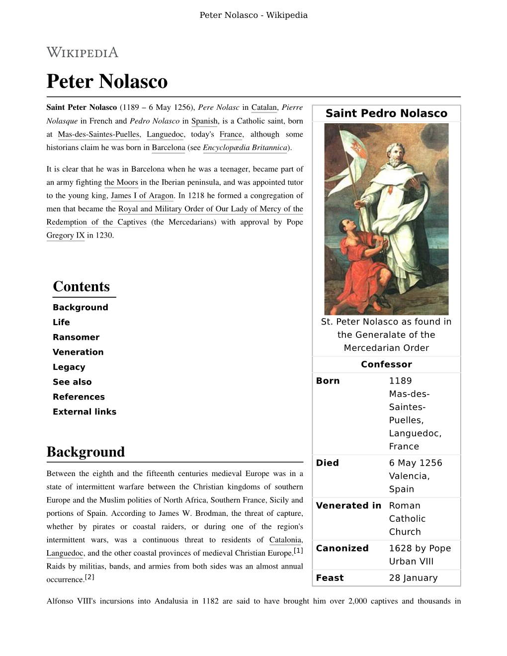 Peter Nolasco - Wikipedia