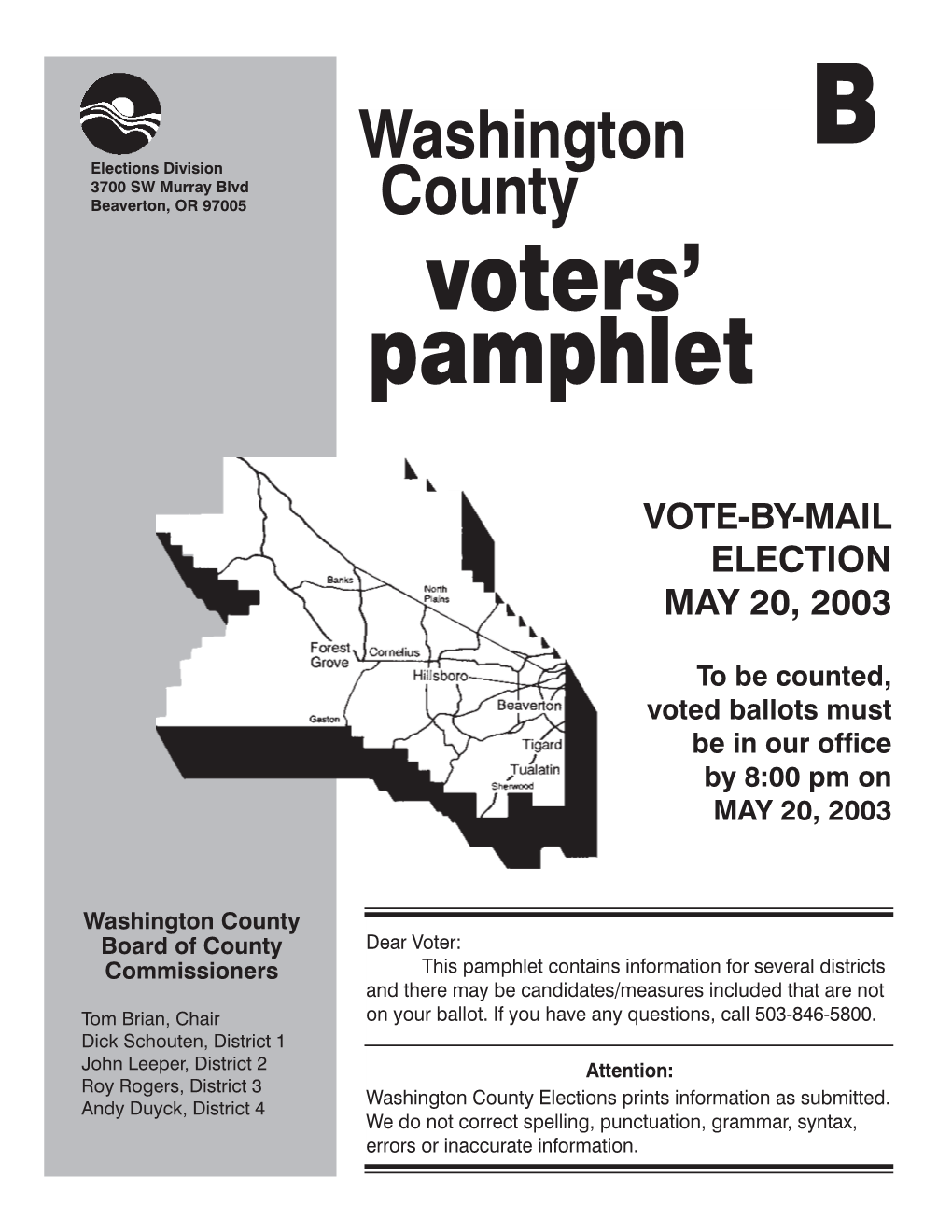 Voters' Pamphlet