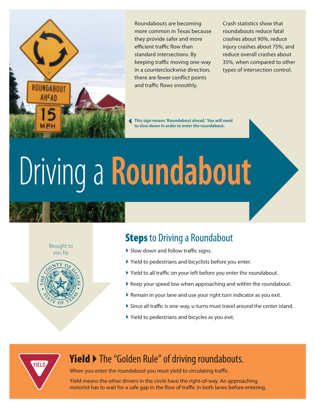 Yield the “Golden Rule” of Driving Roundabouts