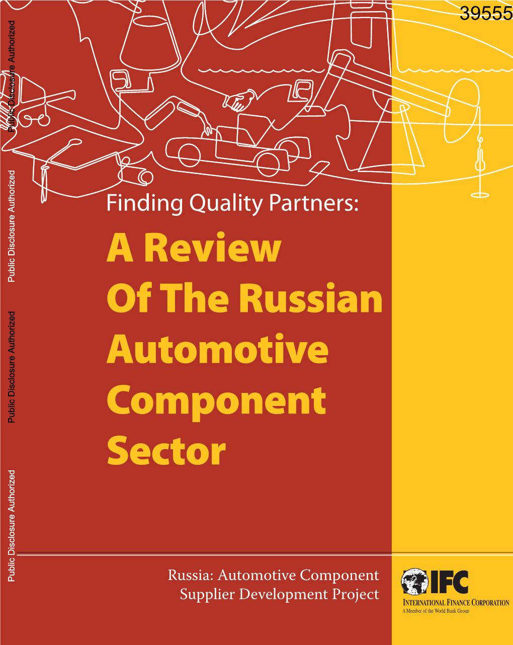 A Review of the Russian Automotive Component Sector