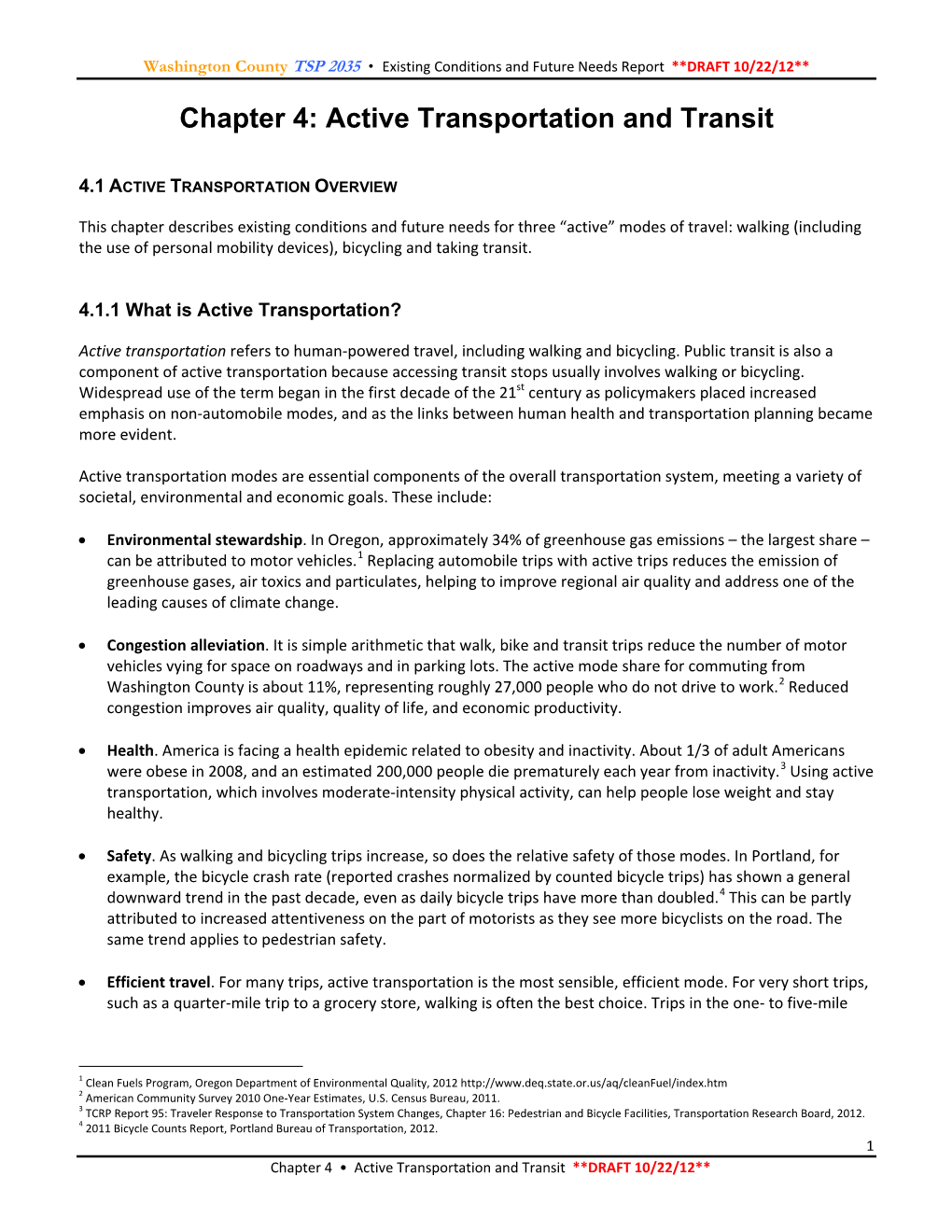 Active Transportation and Transit