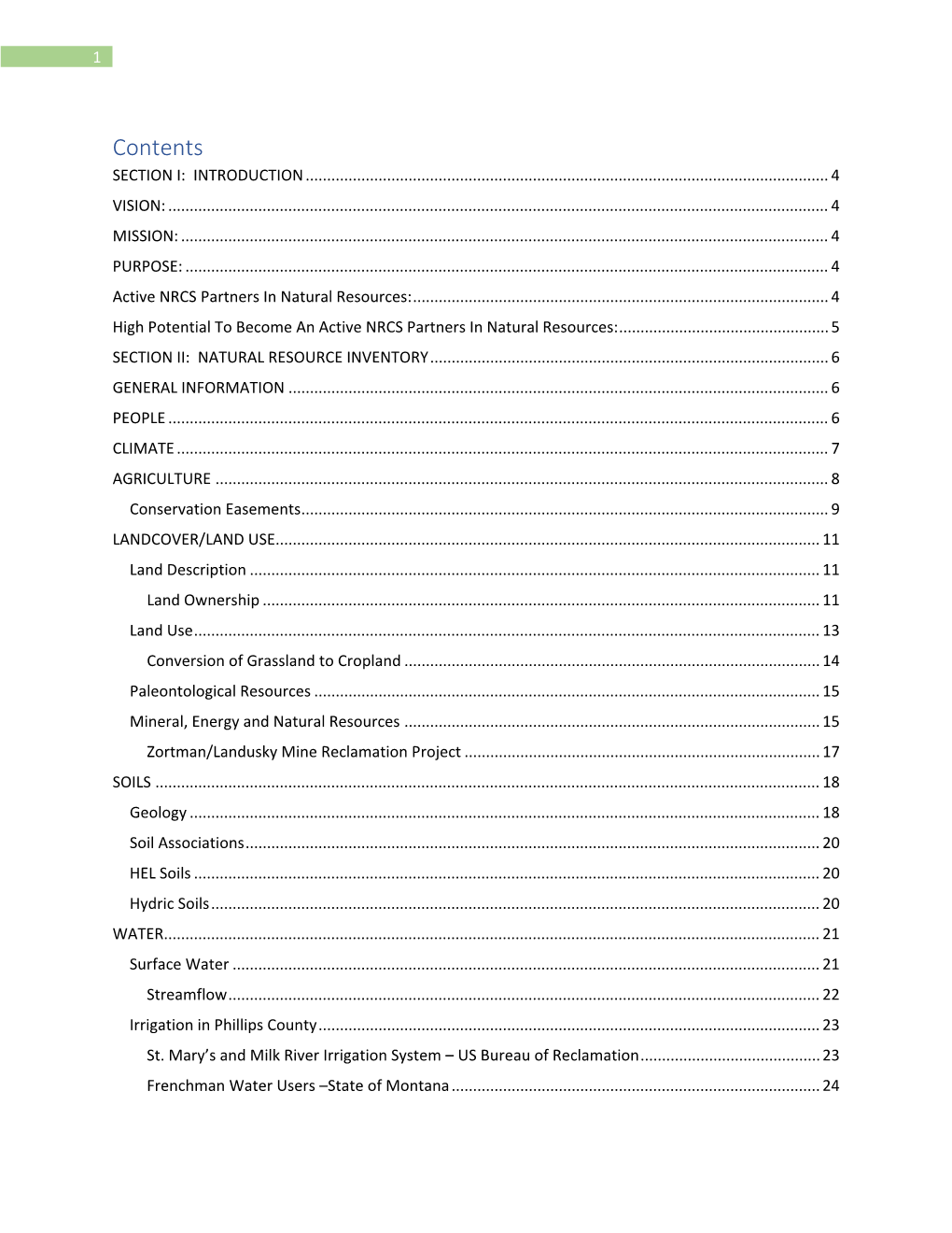 Phillips County Long Range Plan 2019