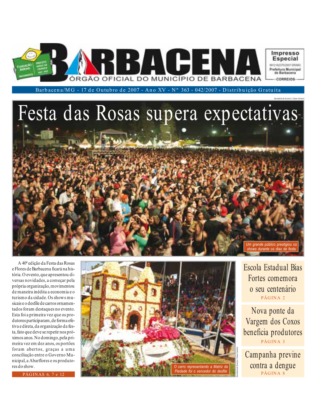 Festa Das Rosas Supera Expectativas