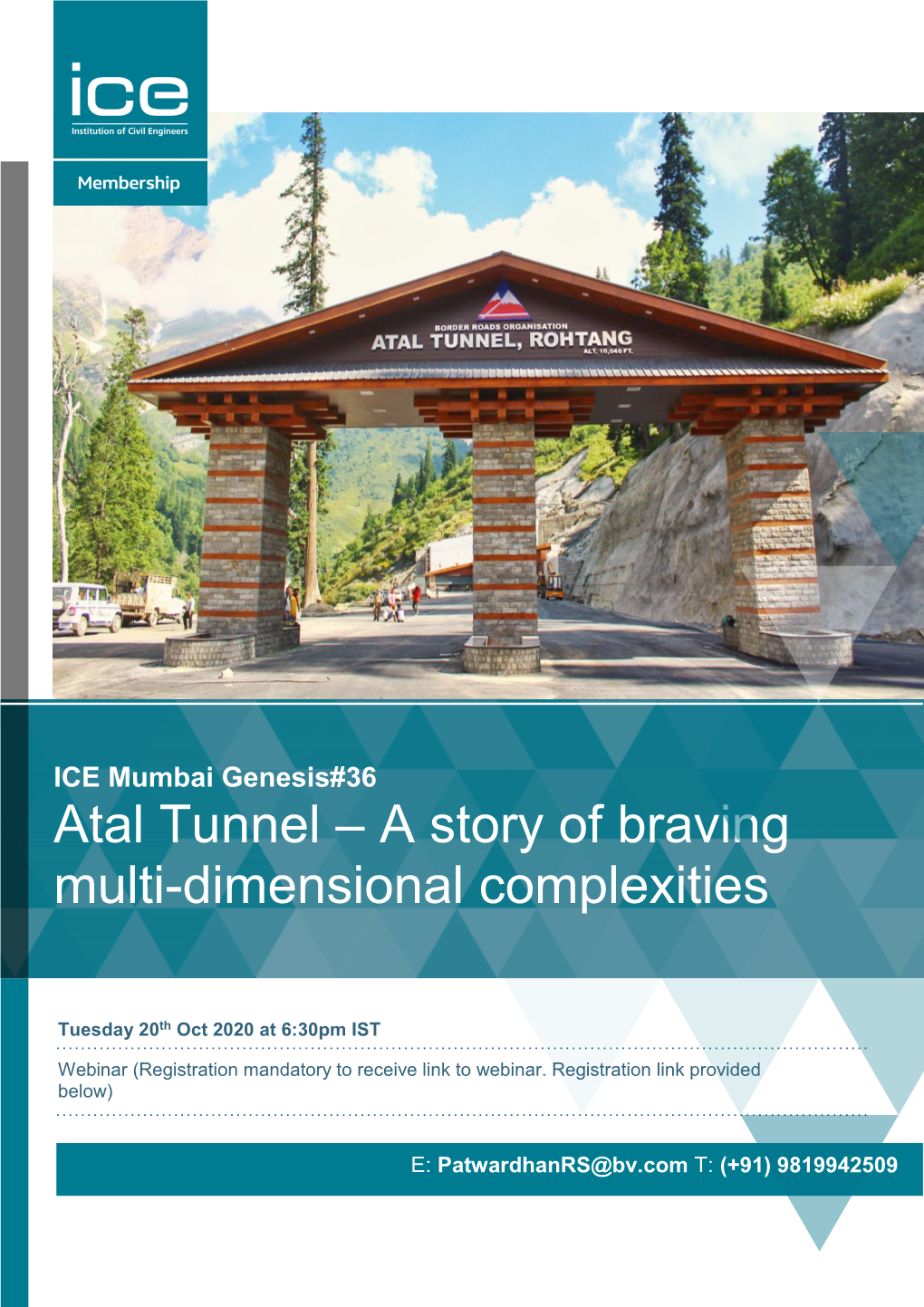 Atal Tunnel – a Story of Braving Multi-Dimensional Complexities