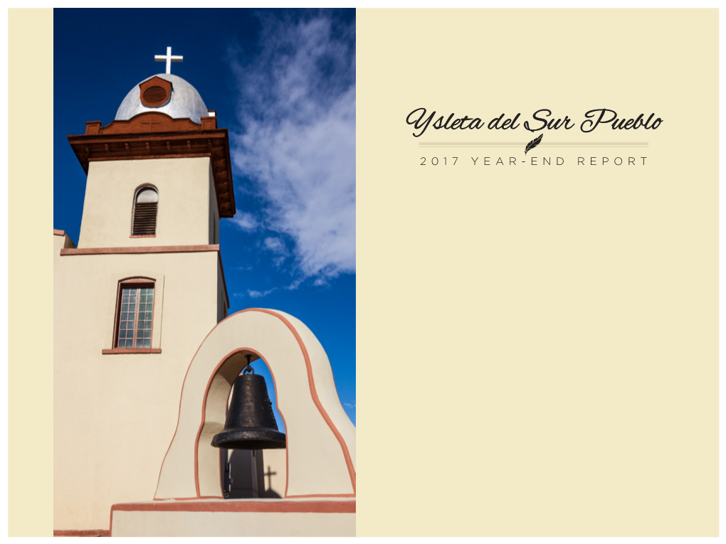 2017 Ysleta Del Sur Pueblo Year-End Report