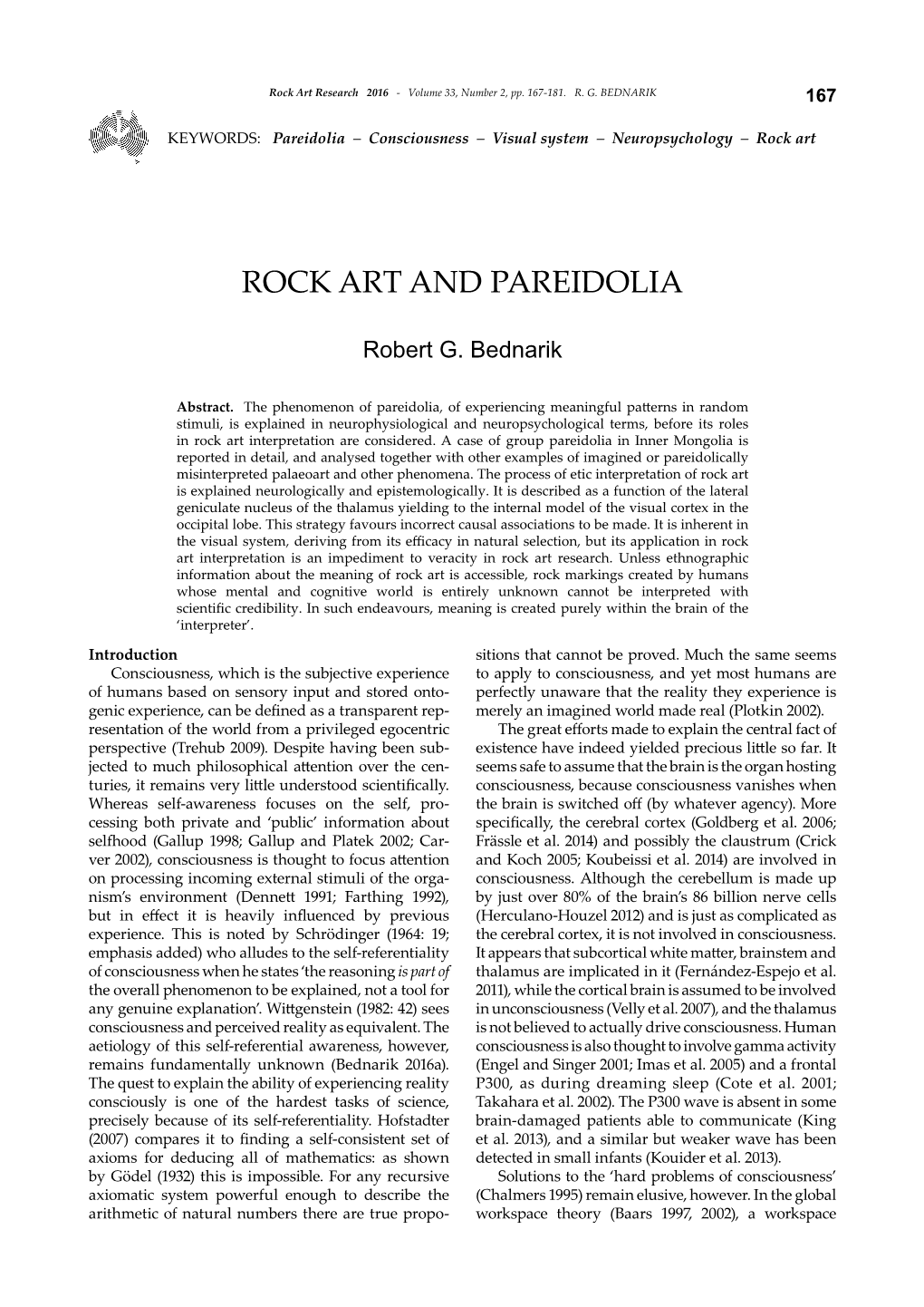 Rock Art and Pareidolia