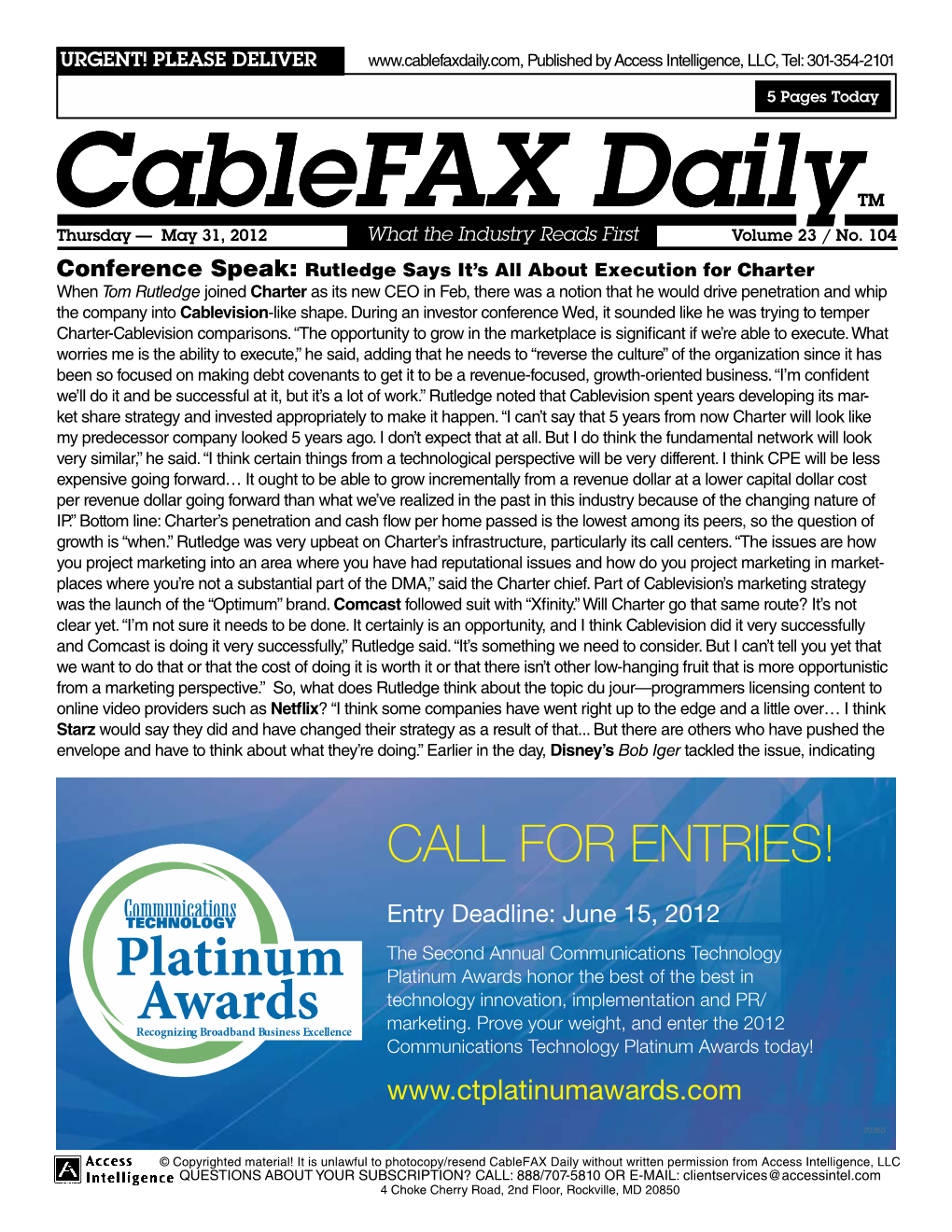 Cablefax Dailytm Cablefax Dailytm