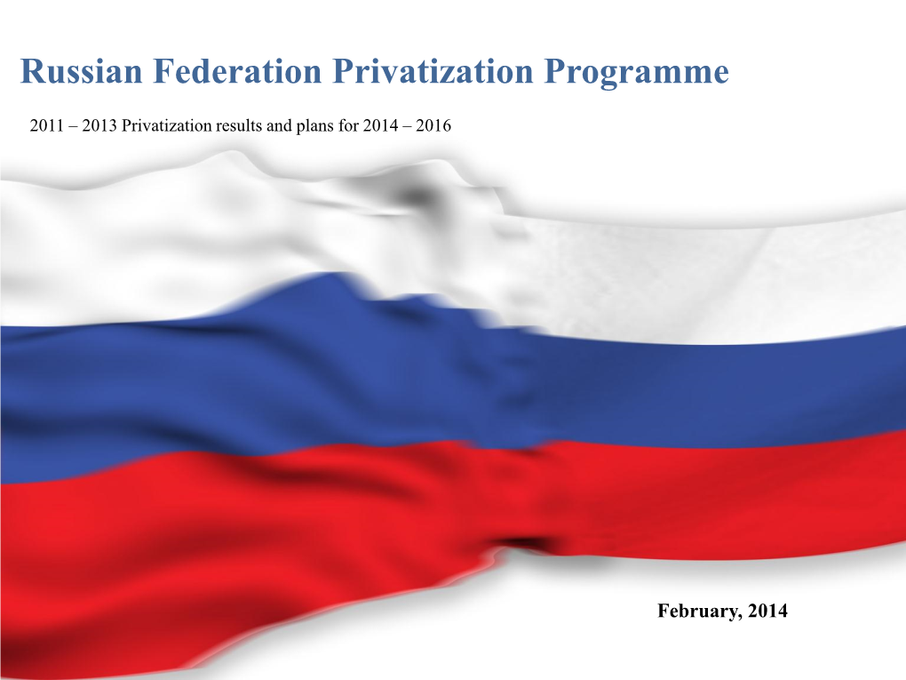 Russian Federation Privatization Programme