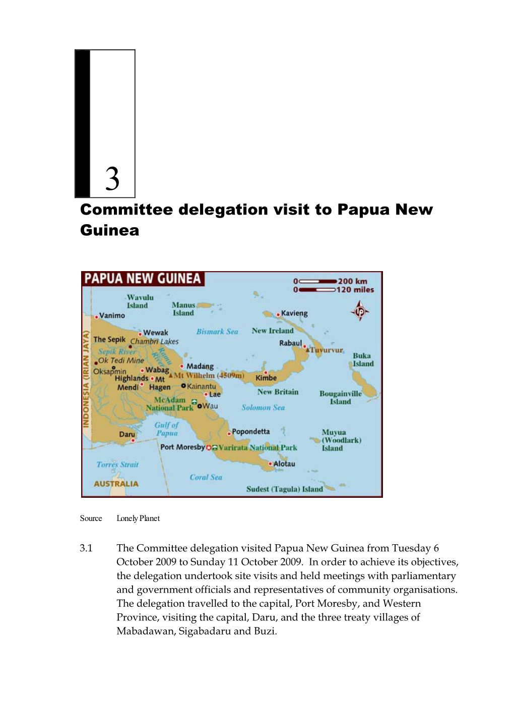 Committee Delegation Visit to Papua New Guinea