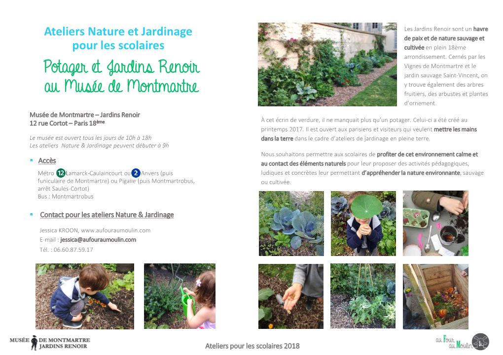 Ateliers Nature Et Jardinage Pour Les Scolaires