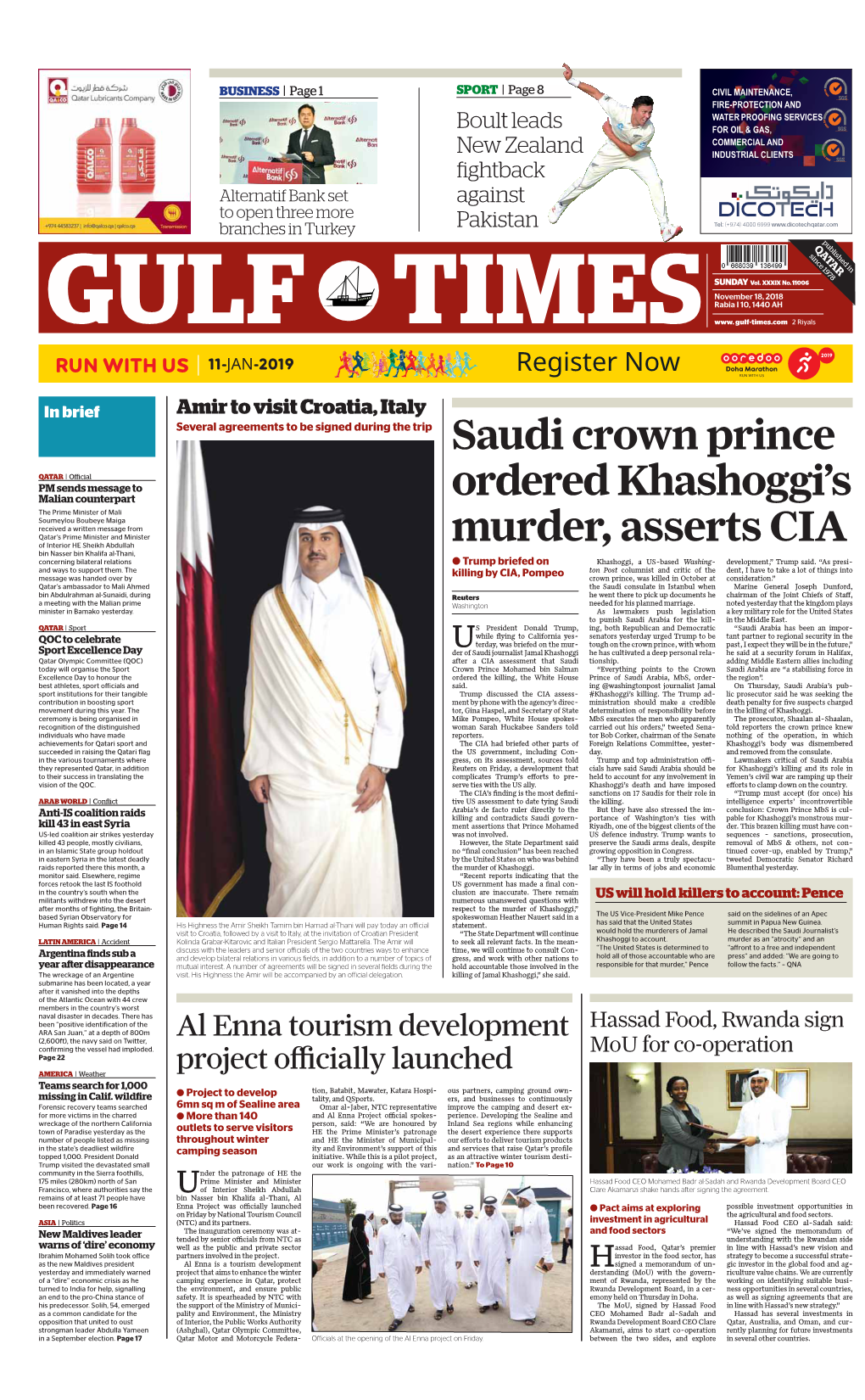 Saudi Crown Prince Ordered Khashoggi's Murder, Asserts