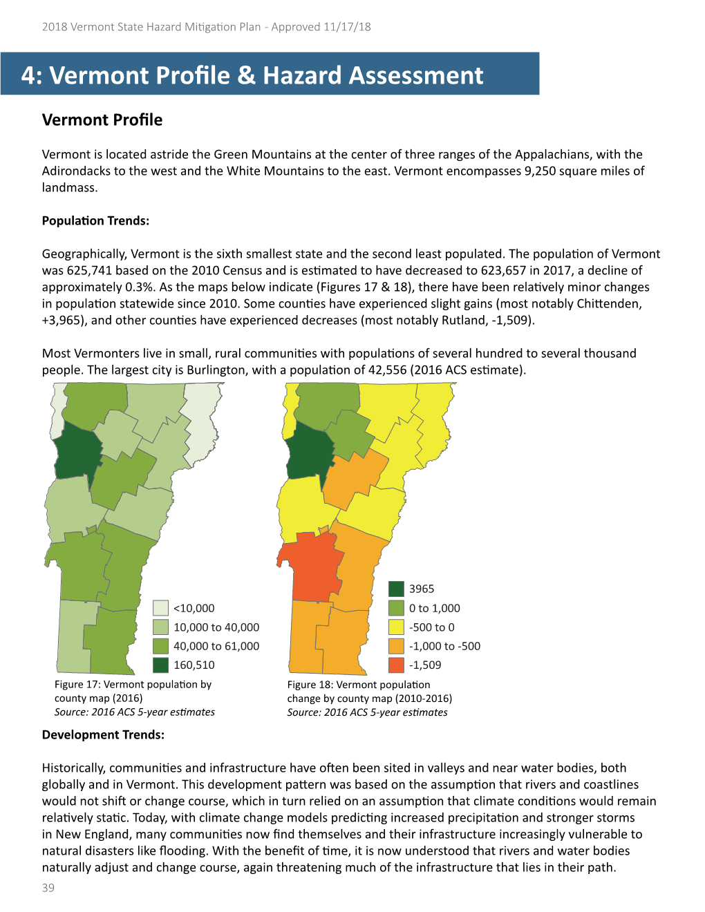 4: Vermont Profile & Hazard Assessment