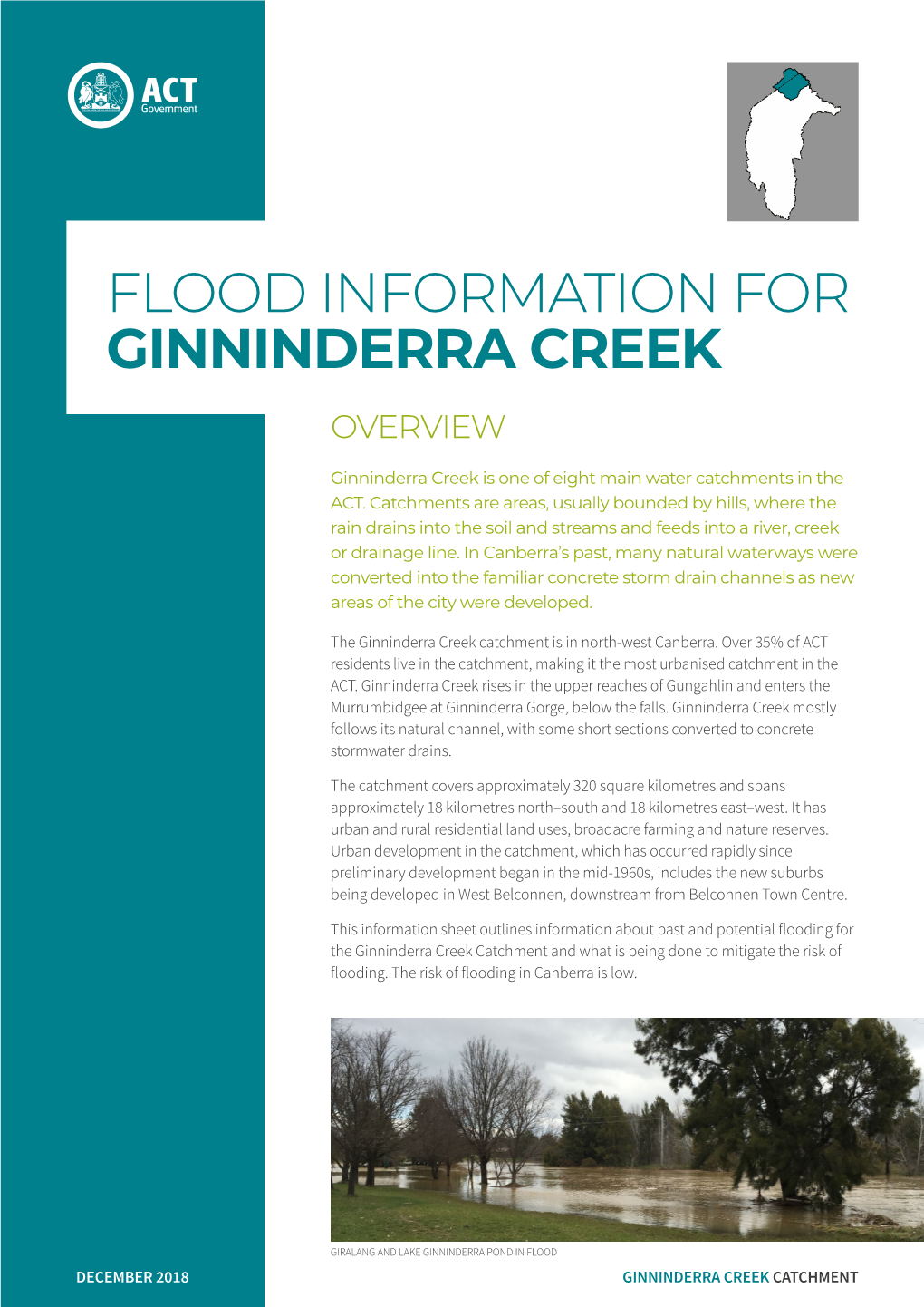 Ginninderra Creek Overview