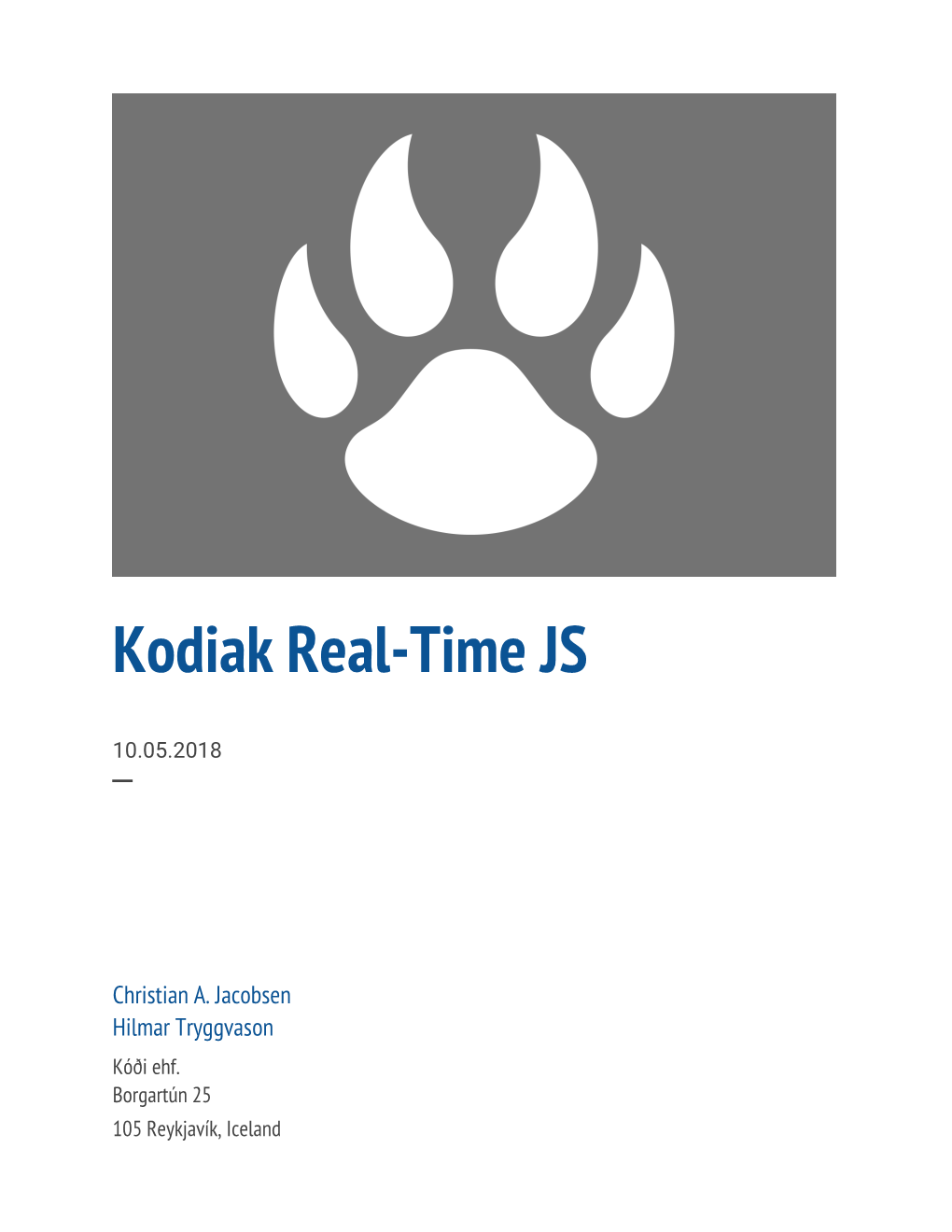 Kodiak Real-Time JS