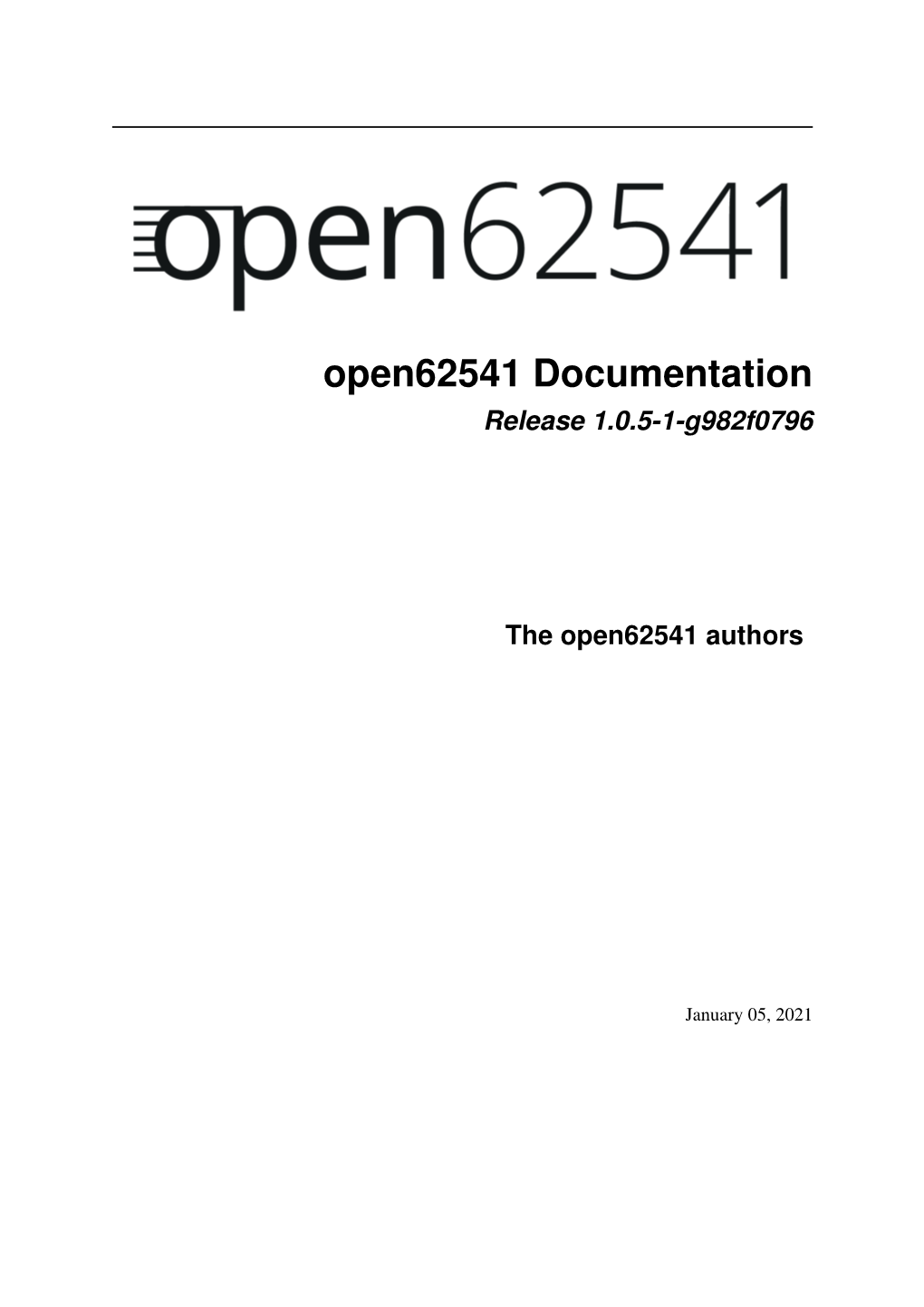 Open62541 Documentation Release 1.0.5-1-G982f0796