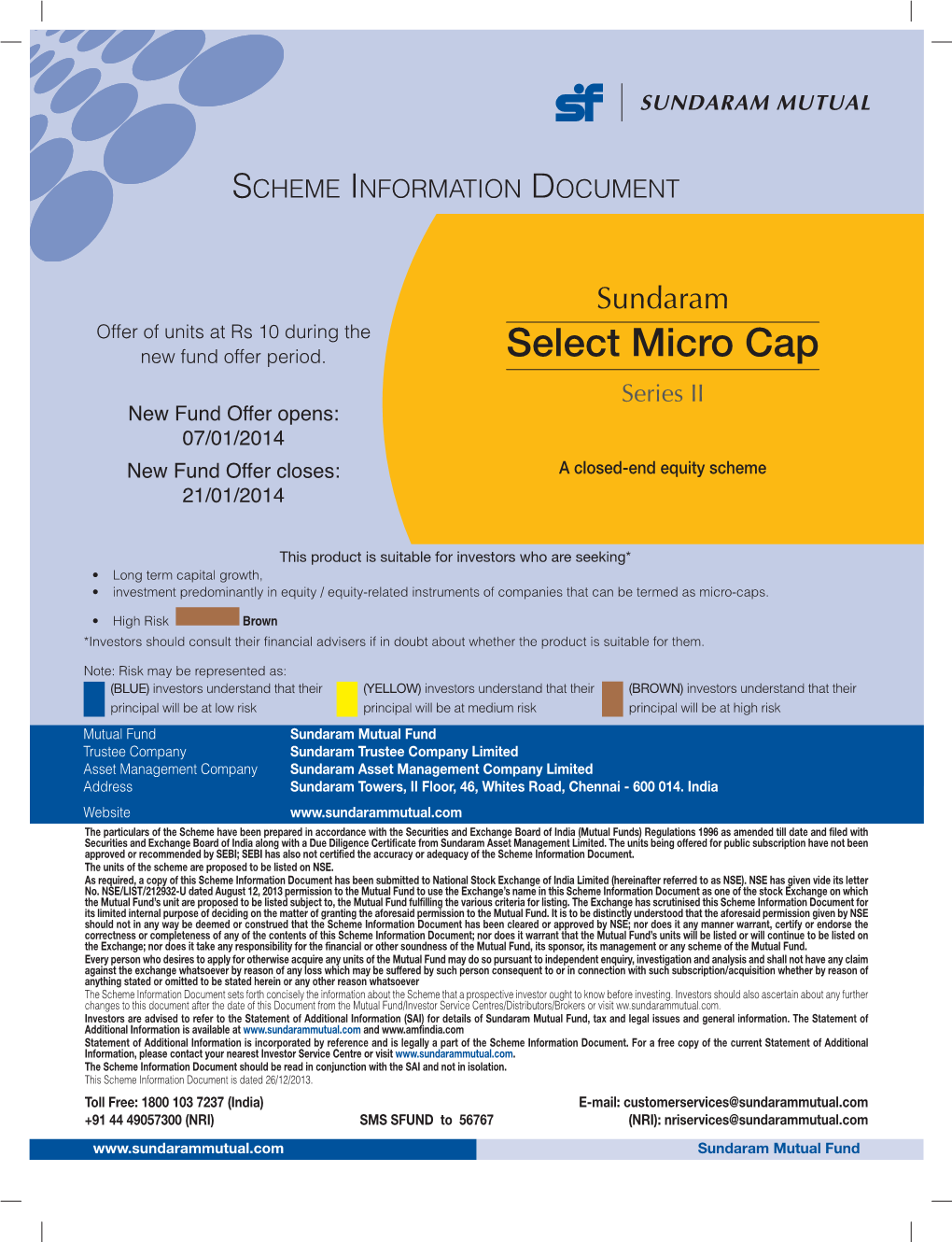 Sundaram Select Micro Cap-Series II
