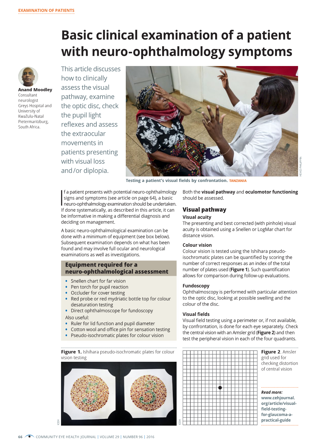 Basic Clinical Examination of a Patient with Neuro-Ophthalmology Symptoms