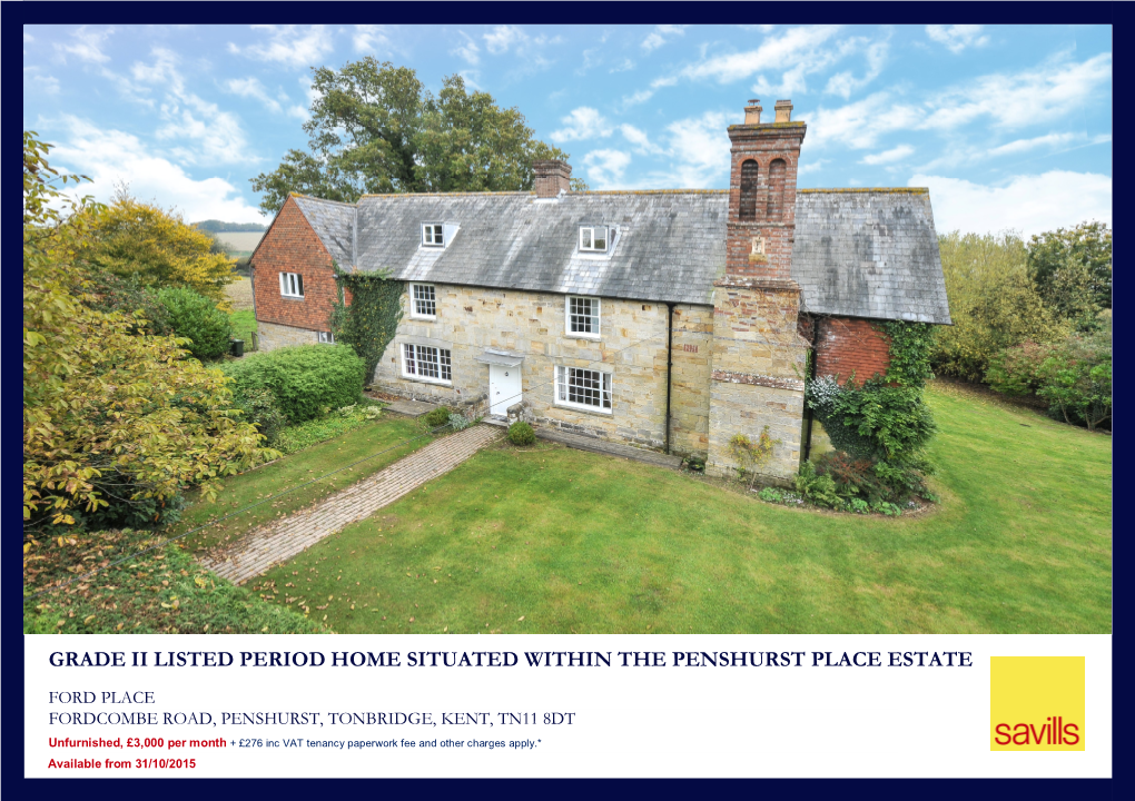Grade Ii Listed Period Home Situated Within the Penshurst Place Estate