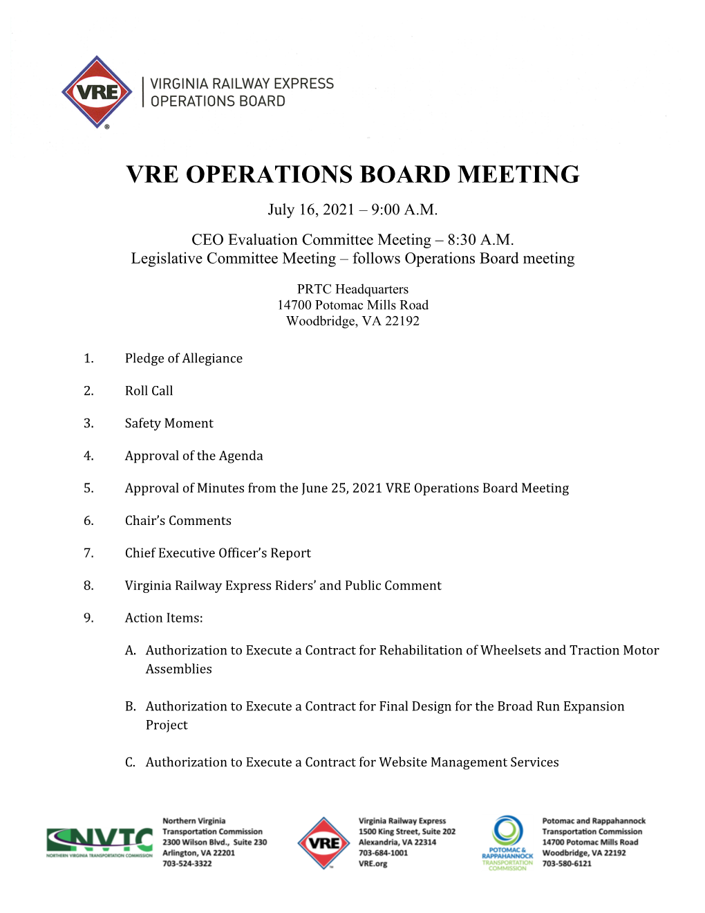 Complete Meeting Packet