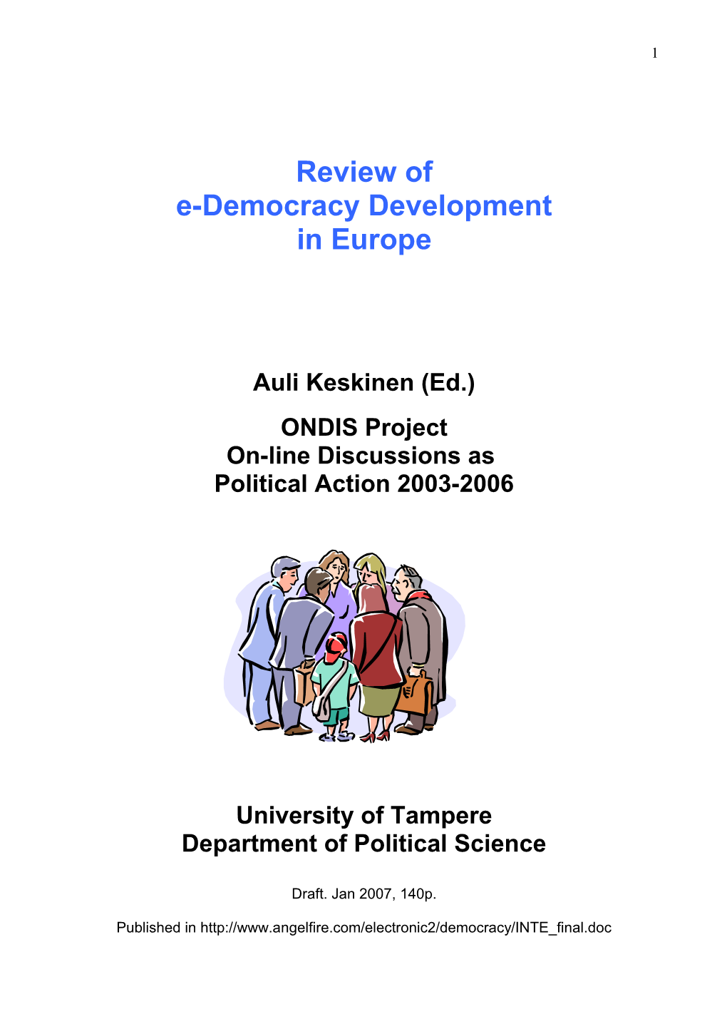 E-Democracy Development