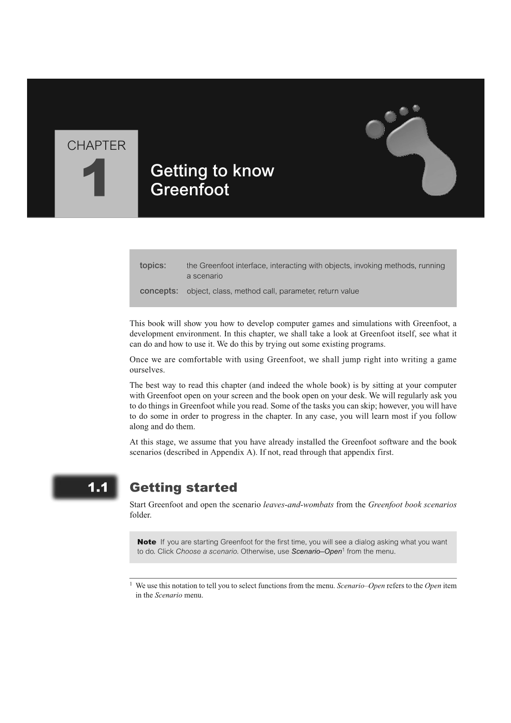 Getting to Know Greenfoot