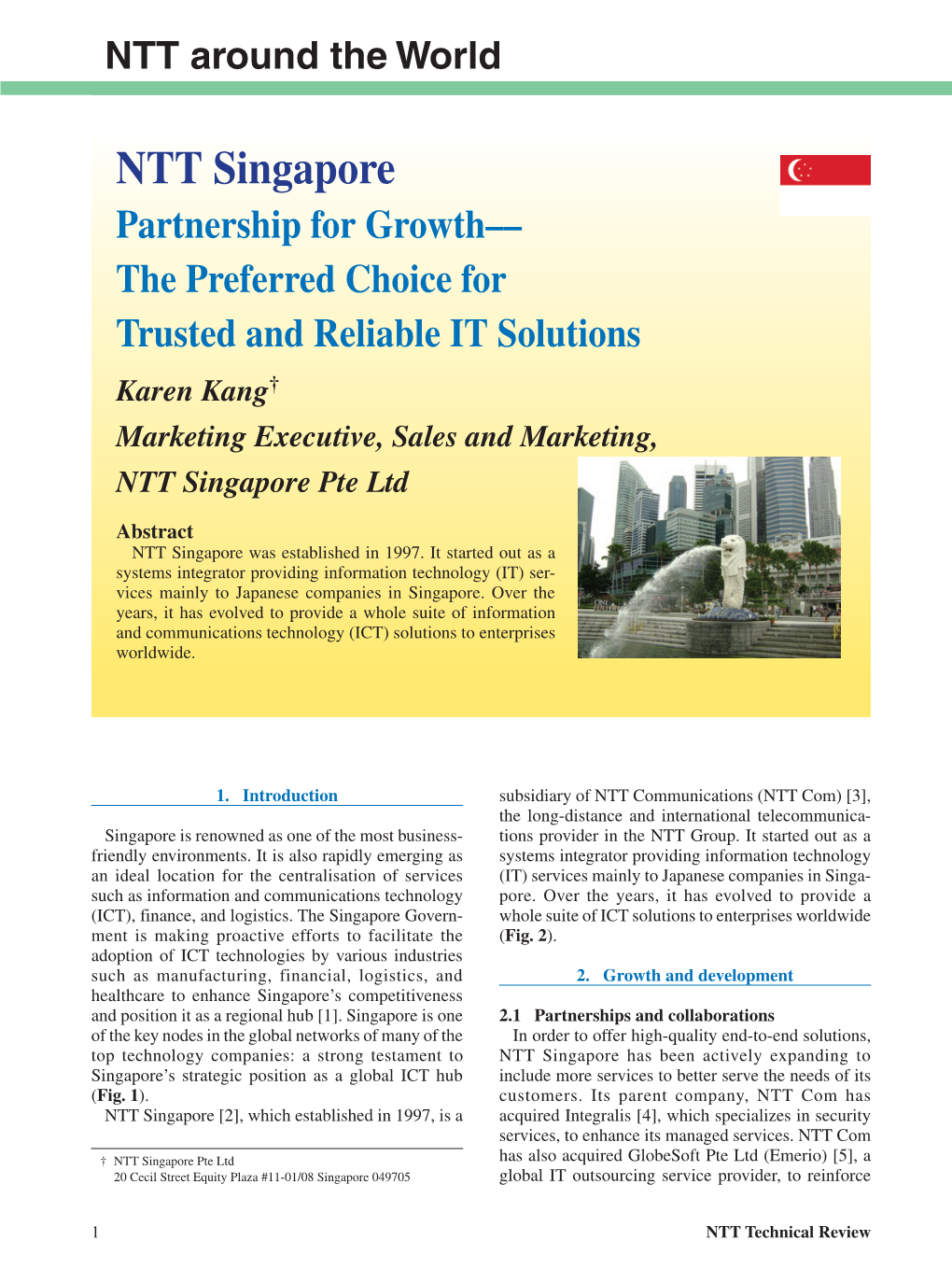 NTT Technical Review, Nov. 2011, Vol. 9, No. 11