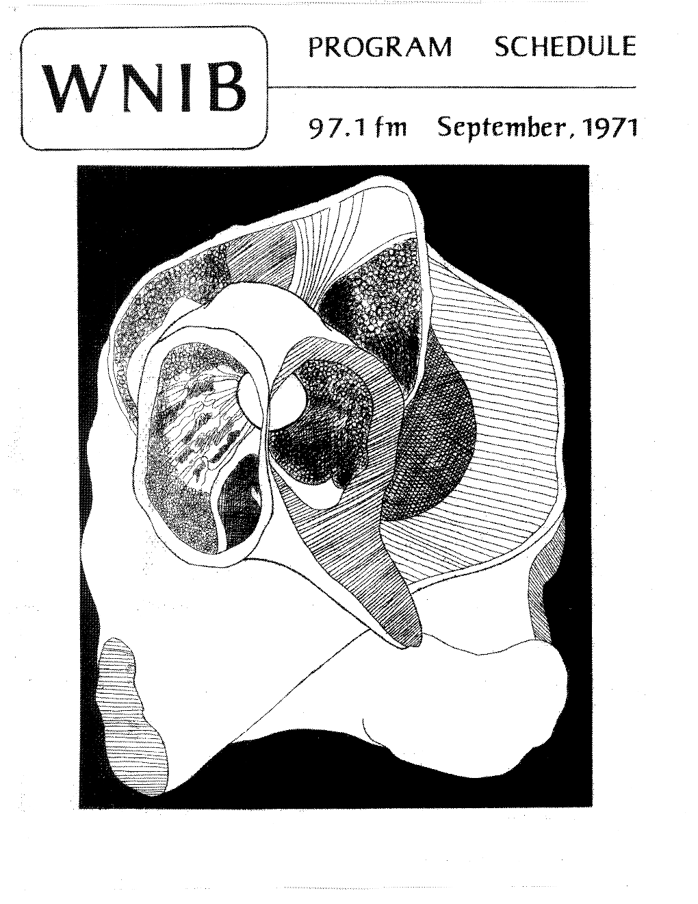 WNIB Program Schedule September 1971