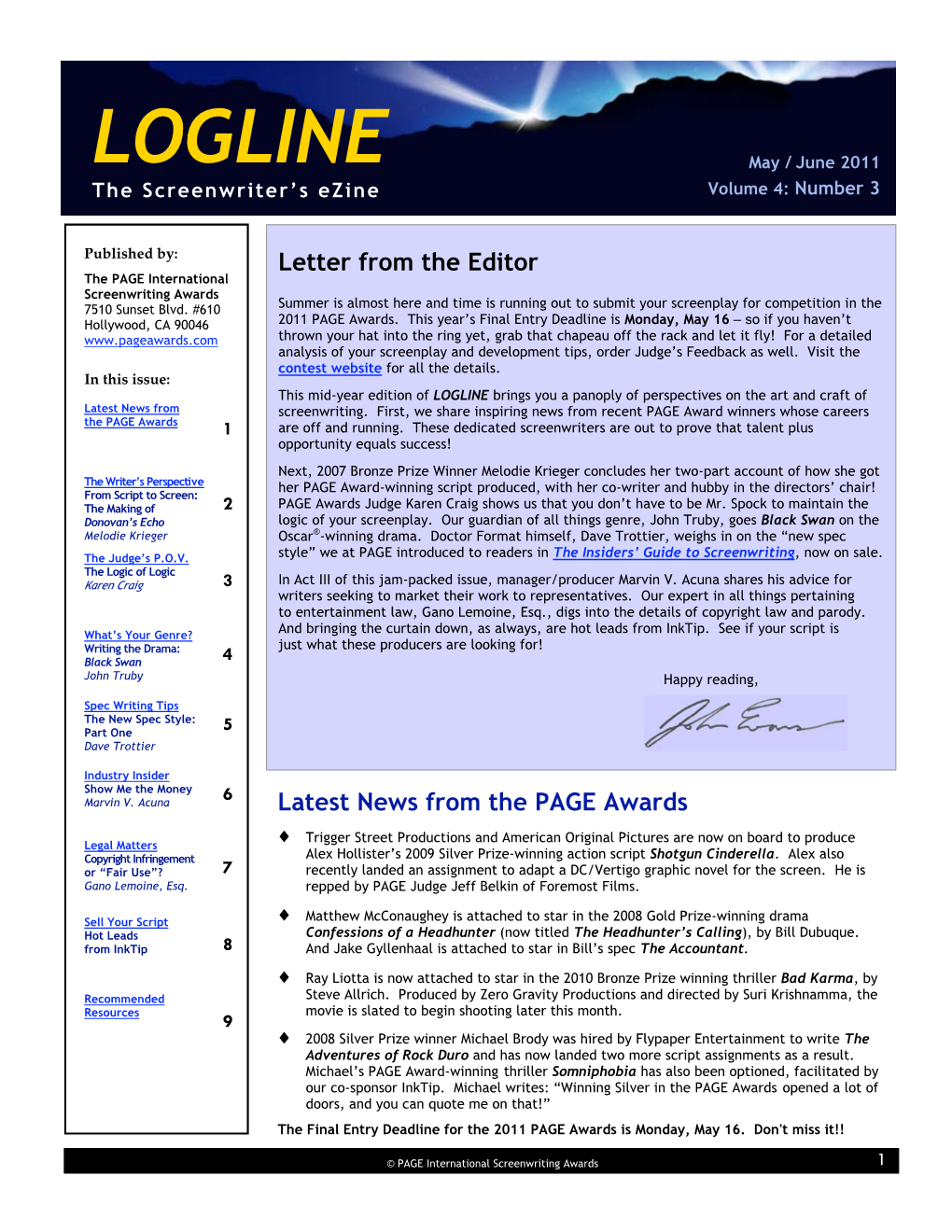 LOGLINE May-June Final Assembly