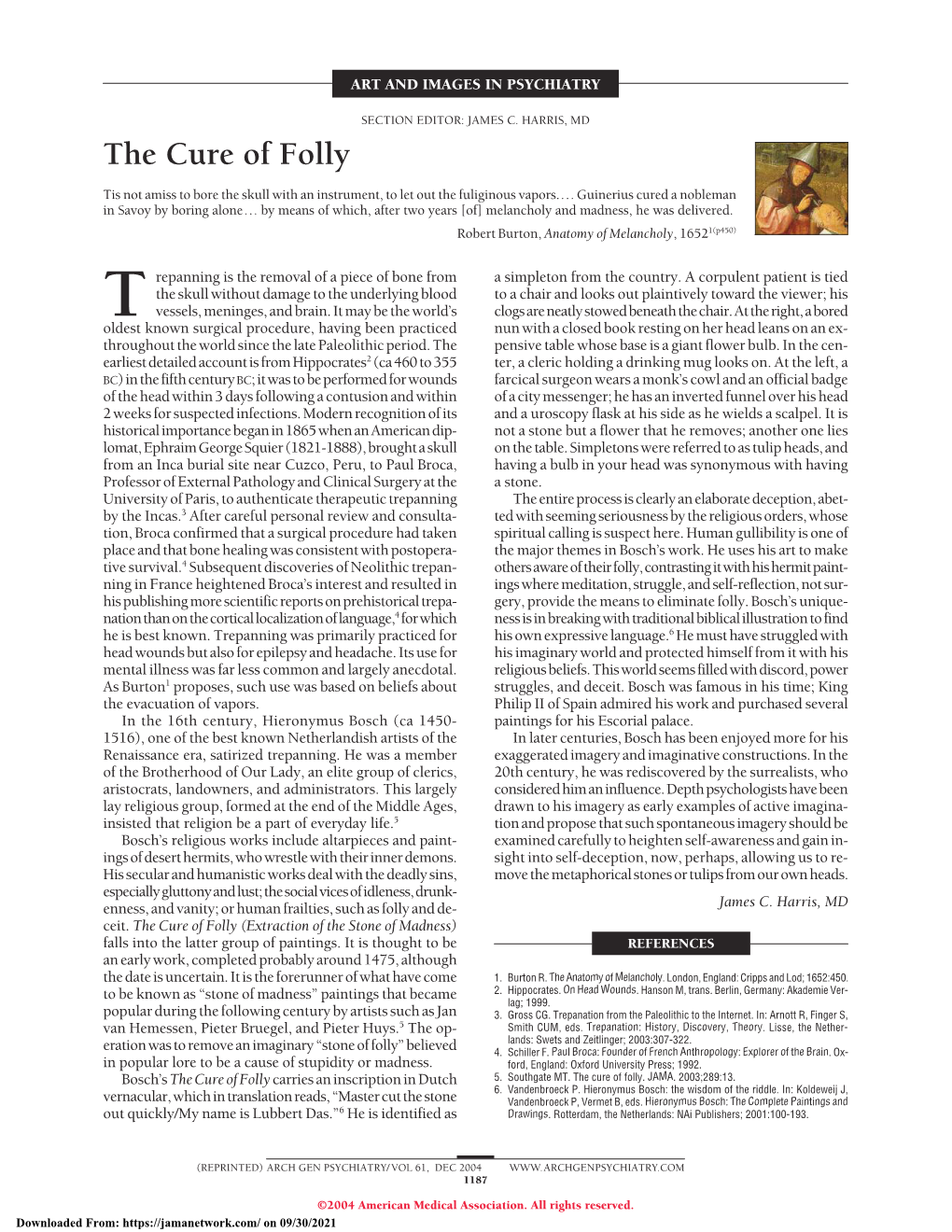 The Cure of Folly