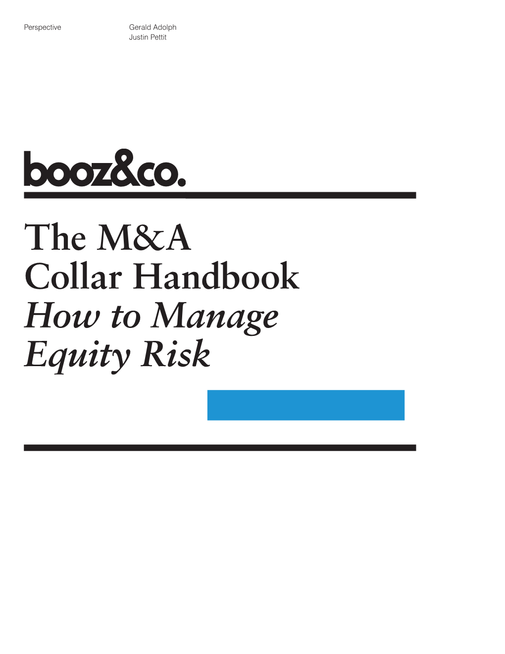 The M&A Collar Handbook