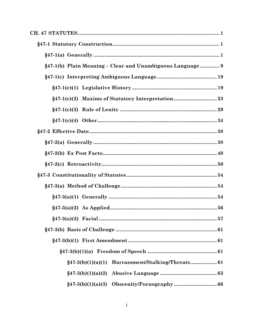 CH 47 Statutes