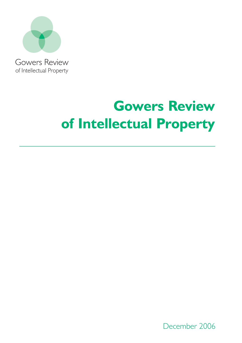 Gowers Review of Intellectual Property