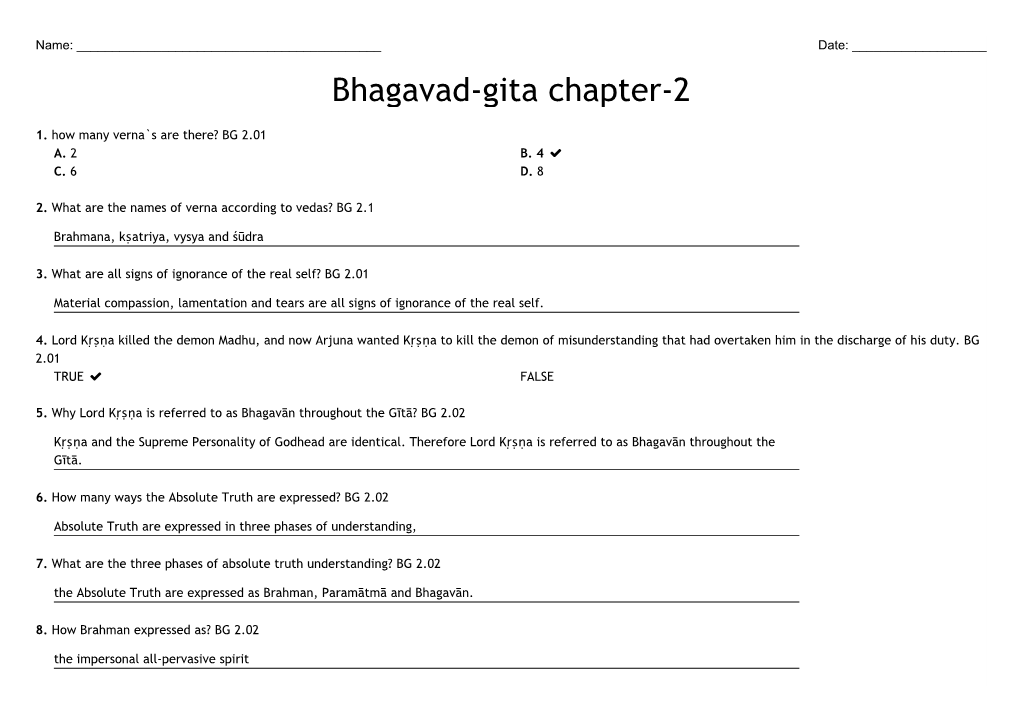 Bhagavad-Gita Chapter-2