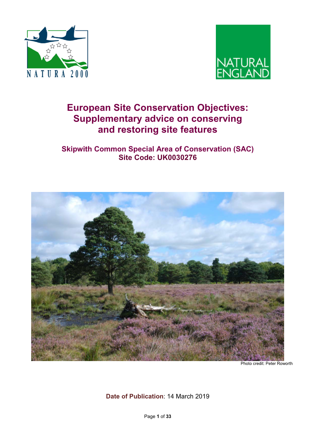 Skipwith Common SAC Conservation