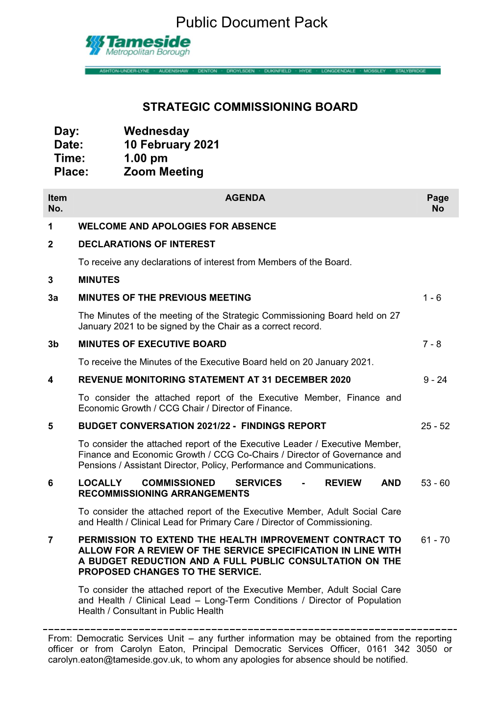 (Public Pack)Agenda Document for Strategic Commissioning Board, 10