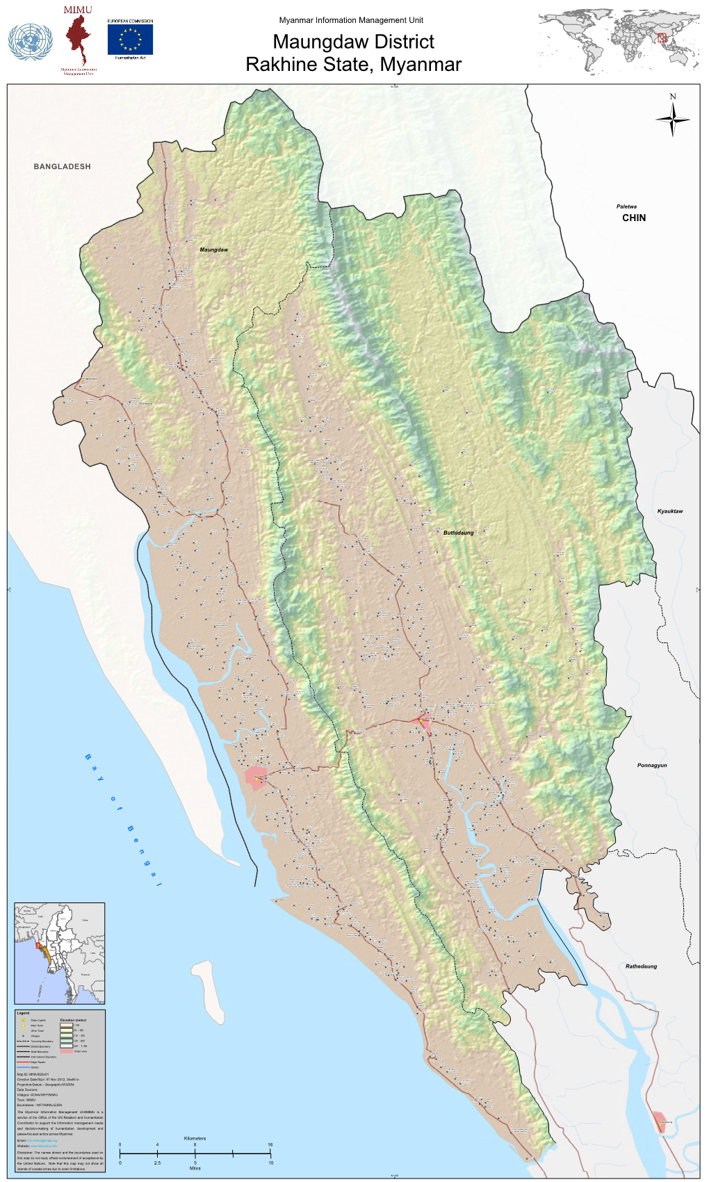 District Map VL Maungdaw