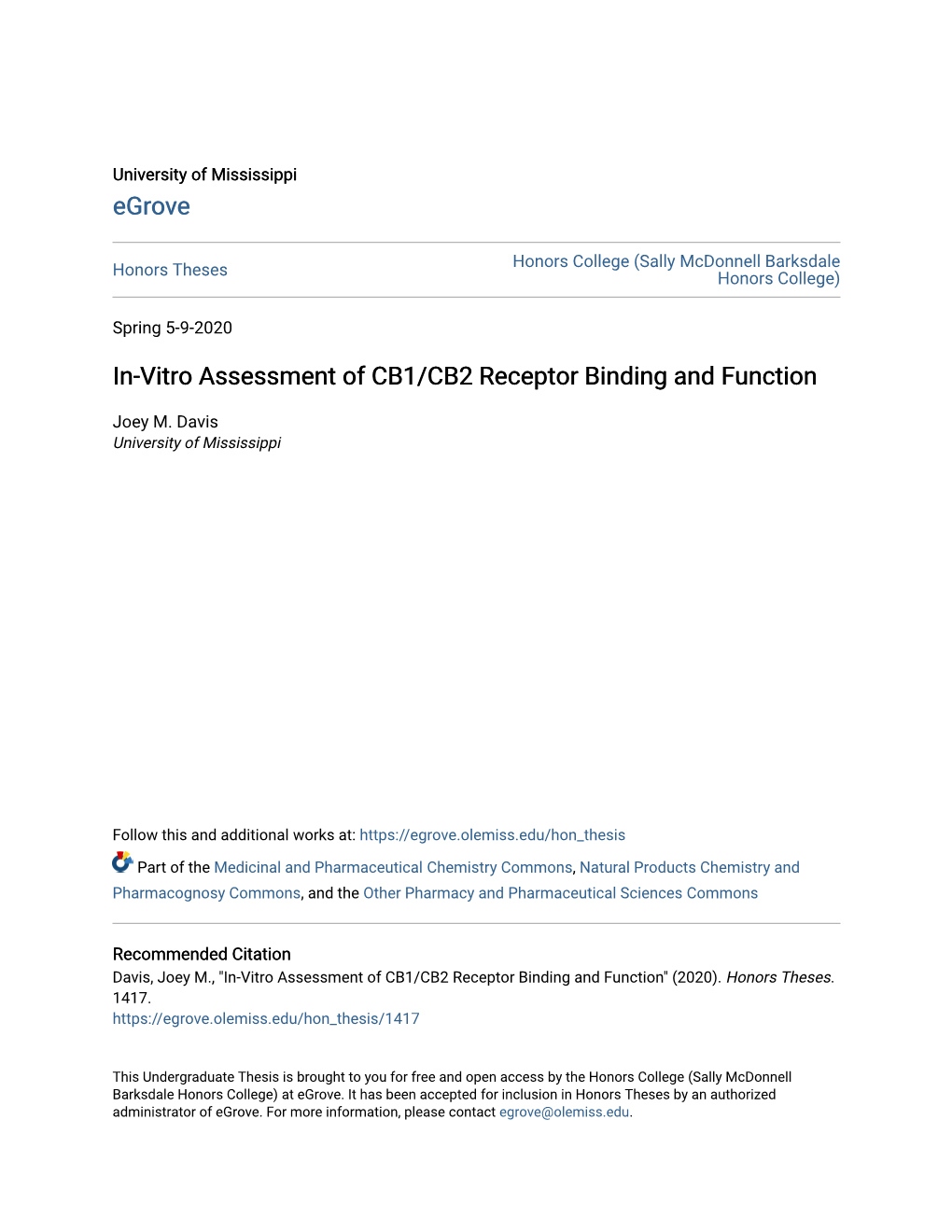 In-Vitro Assessment of CB1/CB2 Receptor Binding and Function