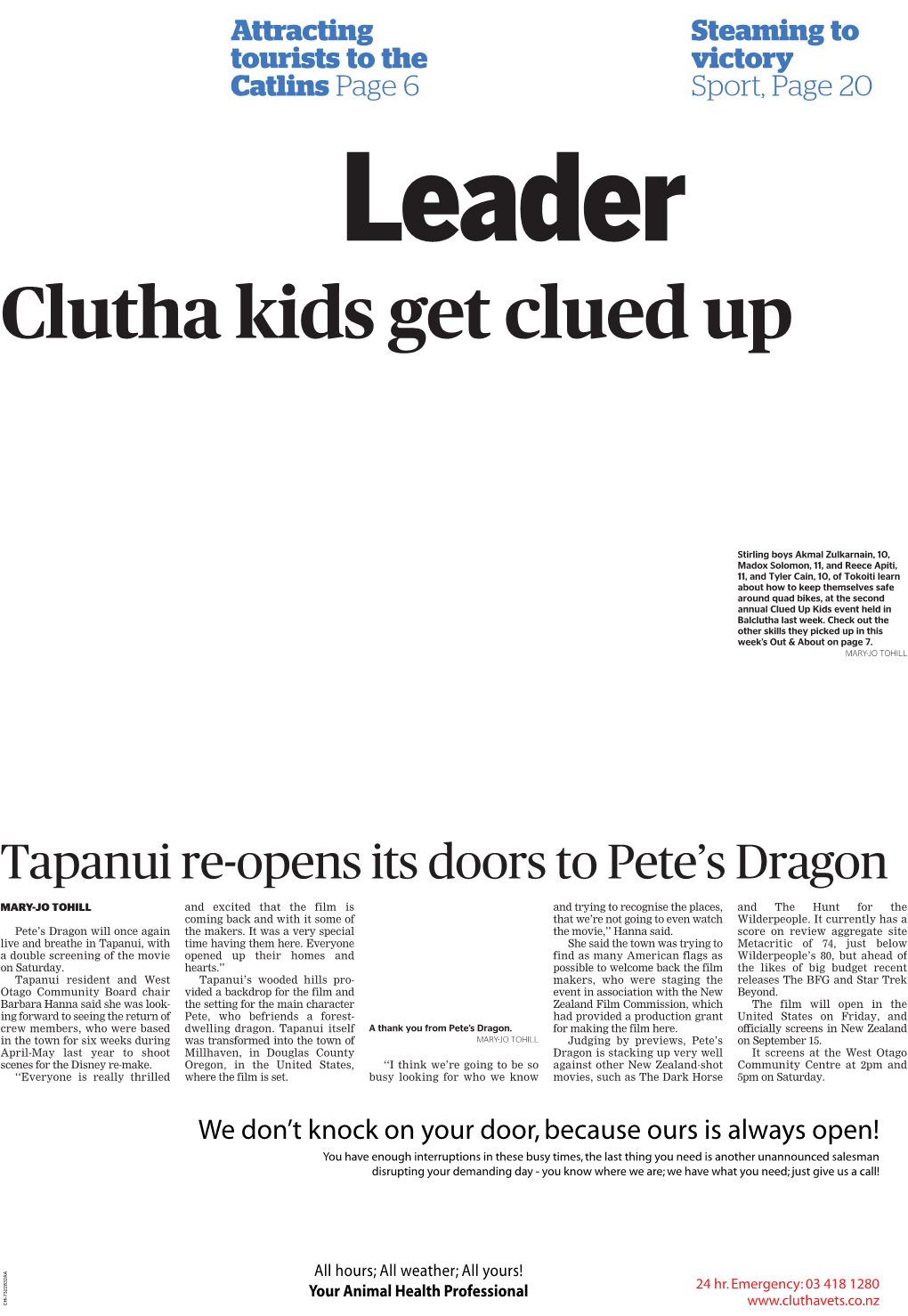 Clutha Kids Get Clued Up