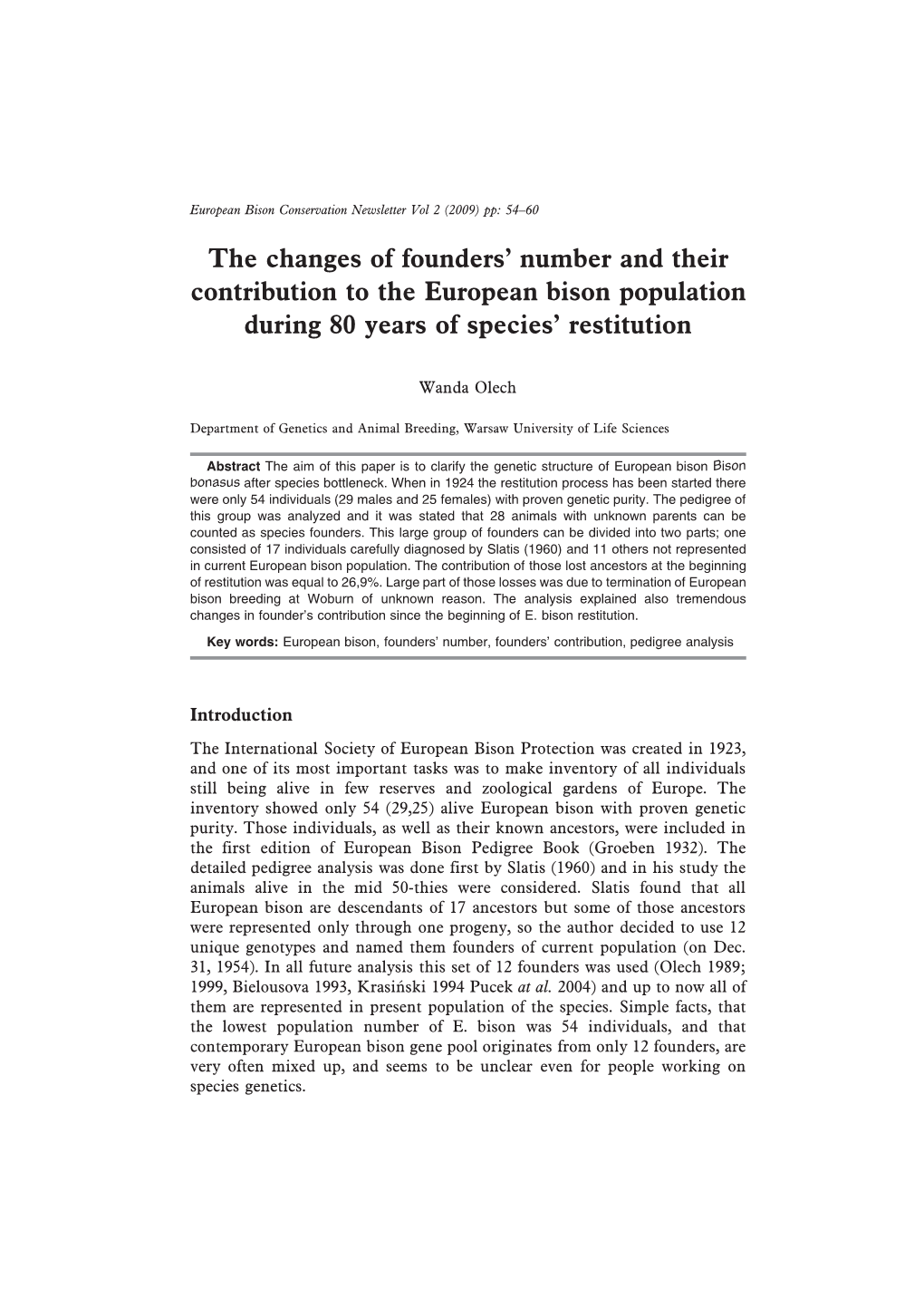 The Changes of Founders' Number and Their Contribution to the European