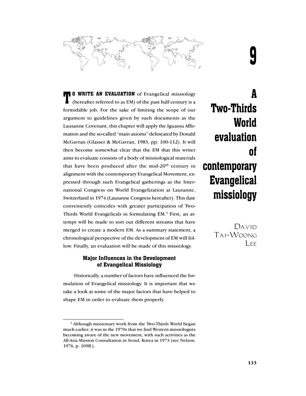 A Two-Thirds World Evaluation of Contemporary Evangelical Missiology