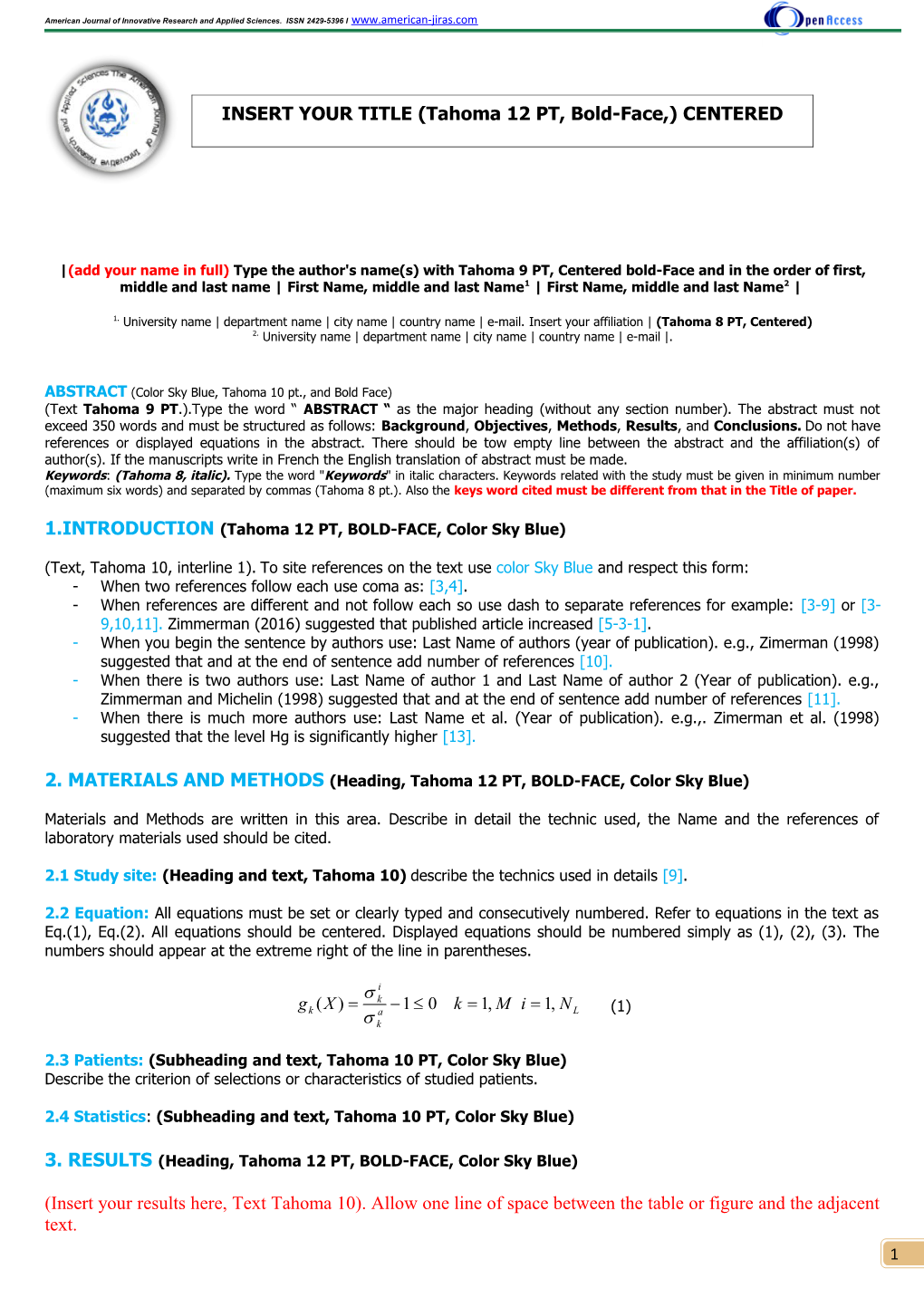 2. University Name Department Name City Name Country Name E-Mail