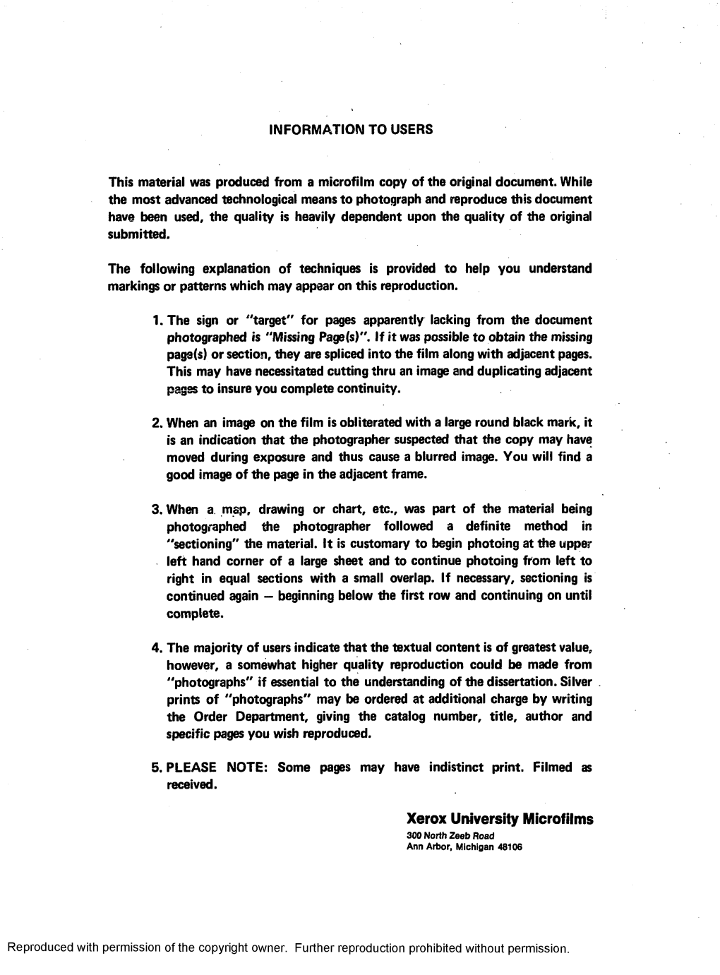 Xerox University Microfilms 300 North Zeeb Road Ann Arbor, Michigan 48106