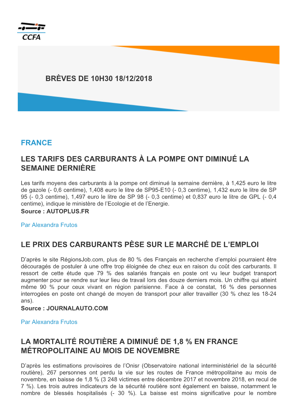 France Les Tarifs Des Carburants À La Pompe Ont Diminué La Semaine Dernière Le Prix Des Carburants Pèse Sur Le Marché De L